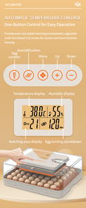 WONEGG Top vendita controllo umidità uovo di gallina incubatrice 56 uova <span class=keywords><strong>50</strong></span> uova - Product Image 3