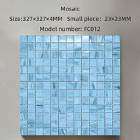 Carreaux de mosaïque de verre de piscine de motif de mosaïque de paysage personnalisable moderne pour la piscine d'eau étang à poissons piscine de pataugeoire de maternelle