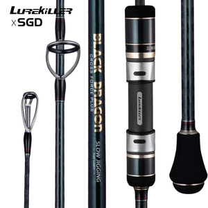 Canne à pêche Lurekiller Black <span class=keywords><strong>Dragon</strong></span> Slow Jigging 1,91 m, résistance maximale 15 kg, carbone, pour pêche en bateau et en radeau. - Product Image 1