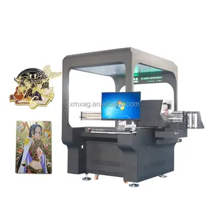 visual scanning positioning Multi-color UV painting machine with air-cooled Pattern coating machine