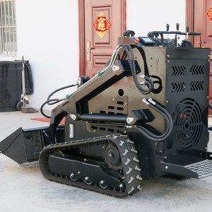 Efficient Mini Compact <b>Wheel</b> Skid Steer <b>Small</b> Track Skid Steer with Engine for Construction Farm Garden Wholesale - Product Image 1