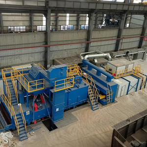 Effiziente kontinuierliche Trocknungs linie Korrosionsschutz-Strahl maschine für Marine-Trocken docks - Product Image 1