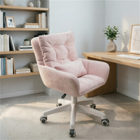 Chaise de bureau ergonomique moderne en cuir, confortable pour les longues sessions d'assise, idéale pour l'école et la maison, chaise pivotante