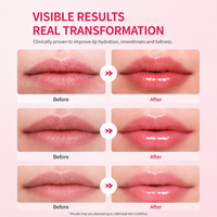 Baume à lèvres hydratant brillant PDRN au collagène rose, stick hydratant repulpant, soin des lèvres K-Beauty pour tous types de lèvres 10g