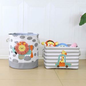 Custom Large Capacity Folding Laundry <b>Basket</b> Fabric Storage Laundry Bags & <b>Baskets</b> Laundry <b>Hamper</b> with Handles - Product Image 2
