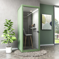 Cabine de bureau modulaire portable moderne insonorisée pour espaces intérieurs, idéale pour les immeubles de bureaux et les centres commerciaux