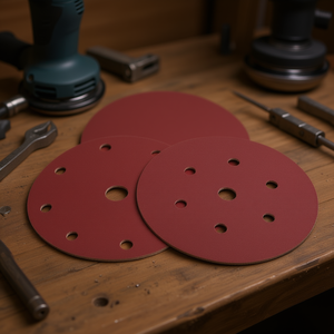 Disques de ponçage 150 mm, 6+1 trous, support Velcro, papier abrasif pour outils électriques - Product Image 3