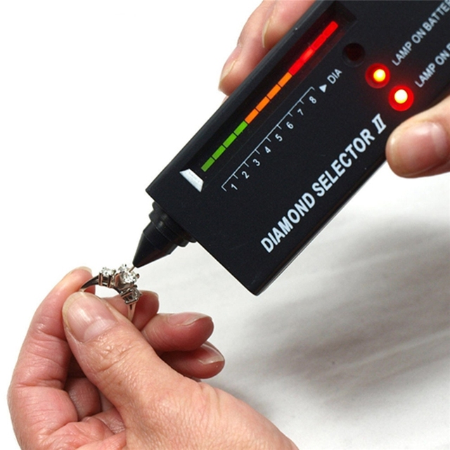 Jewelry Diamond Tester with Case Portable Gemstone Selector II High Accuracy Gem Testing Jewelry Tools Set Professional Accurate
