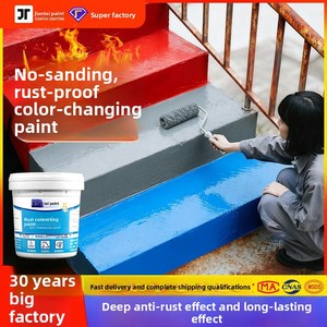 <span class=keywords><strong>Peinture</strong></span> à base d'eau pour convertir la rouille, revêtement de transformation de la rouille sans ponçage pour toiture en acier, anti-corrosion industrielle - Product Image 3