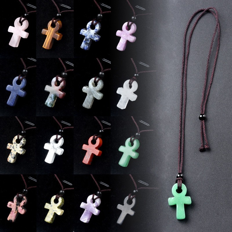 Crystal Peace Buckle Pendant Necklace for