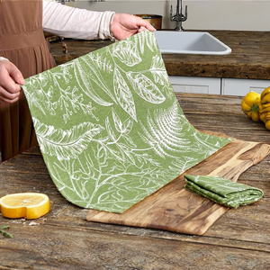 Paño de Cocina Cuadrado con Estampado Floral Personalizado AF, 100% Algodón, Ecológico, de Secado Rápido, con Logotipo Impreso - Product Image 2