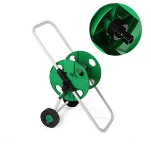 Les fabricants fournissent un grand <span class=keywords><strong>enrouleur</strong></span> de <span class=keywords><strong>tuyau</strong></span> d'eau de jardin de <span class=keywords><strong>50</strong></span> mètres de roue de poussée de voiture en plastique ABS élevé article ménager rentable - Product Image 5