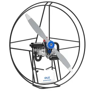 DLE200 Puissance Parapluie Moteur À Essence Double Cylindre Deux Temps Naturel Refroidi Par Air Électrique Étoile Haute Efficacité Stabilité UAV