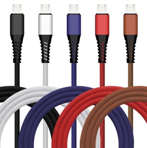สายชาร์จ USB แบบถักยาว1เมตร,สายชาร์จข้อมูลสำหรับ <span class=keywords><strong>iPhone</strong></span> 14 <span class=keywords><strong>13</strong></span> 12 11 Pro XS Max X XR 8 7 6 Plus - Product Image 1