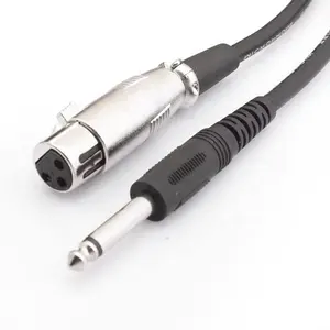 Cantell 3m 6.35mm để XLR Mono Stereo 1/4 jack XLR 6.35 âm thanh nữ để nam XLR để 6.35mm 6.5 Cáp Mic XLR để Jack 6.35 Cáp