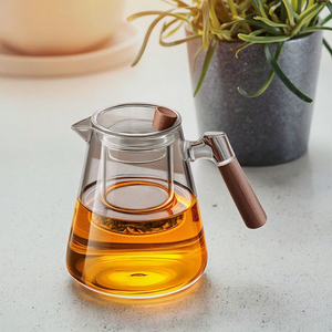 1100ml Moon White Glass Teapot Chá Eagle Chaleira em forma de bico com infusor Pote de chá resistente para chaleira doméstica - Product Image 1