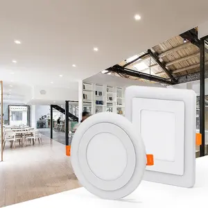 Round Square Slim 9w 12w Dimmable 4 Inch 6 Inch 8 Inch 10 Inch Recessed Ceiling Lights 4 6 8 LED Pot Light Led Panel Light