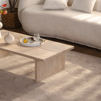 Table basse et table à thé en bois MDF de style traditionnel, design professionnel, vente directe d'usine pour le mobilier de salon à domicile
