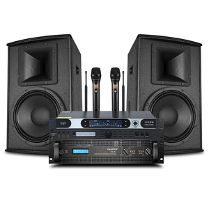 K3 Professional KTV Speaker Set High-end Wireless <b>Microphone</b> Effect Amplifier Combination KTV Audio Set - Product Image 2