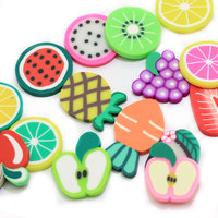 20*20*2mm Slime Filler Aardbei Polymeerklei Sprinkles voor Kinderen DIY Zachte Klei voor Creatief Klei Nagelkunst Scrapbook Decoratie DIY