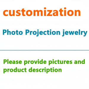 Personnalisé 925 Argent Cuivre Photo Projection Porte-clés Gravure Personnalisée pour Mariage Noël Or Fête Cadeau pour la Famille - Product Image 1