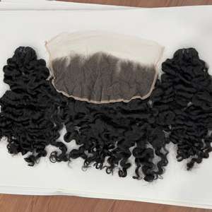 Venta al por mayor de cabello humano rizado birmano sin procesar, cabello humano rizado de duendecillo vietnamita, mechones de cabello rizado birmano - Product Image 3