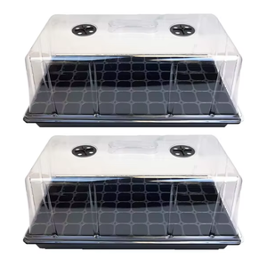 Pot Pembibitan Plastik PP Ramah Lingkungan Tahan Lama Dengan Lubang Besar, Kotak Pembibitan untuk Sayuran, Bunga, dan Microgreen di Rumah - Product Image 1