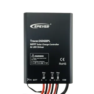 Tracer3910BPL物联网15A 100V IP68 MPPT太阳能充电控制器，带发光二极管恒流驱动器