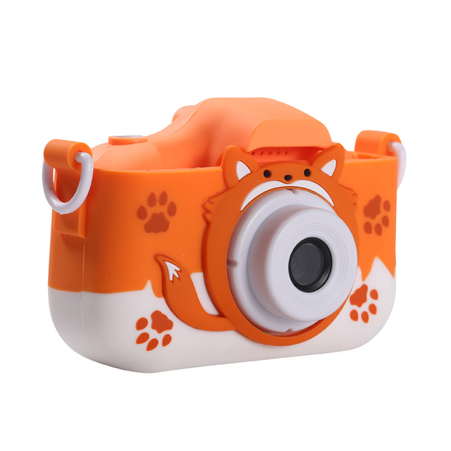Full HD 1080P Kids Camera Video Toy Smart Selfie Support 32GB Memory Card Digital Camera With Lovely Shape Silicone Cover