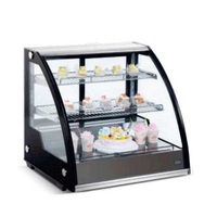 Vitrine Réfrigérée de Comptoir pour Petits Gâteaux, Refroidissement par Air, Verre Trempé, Capacité 130L - Offre Spéciale