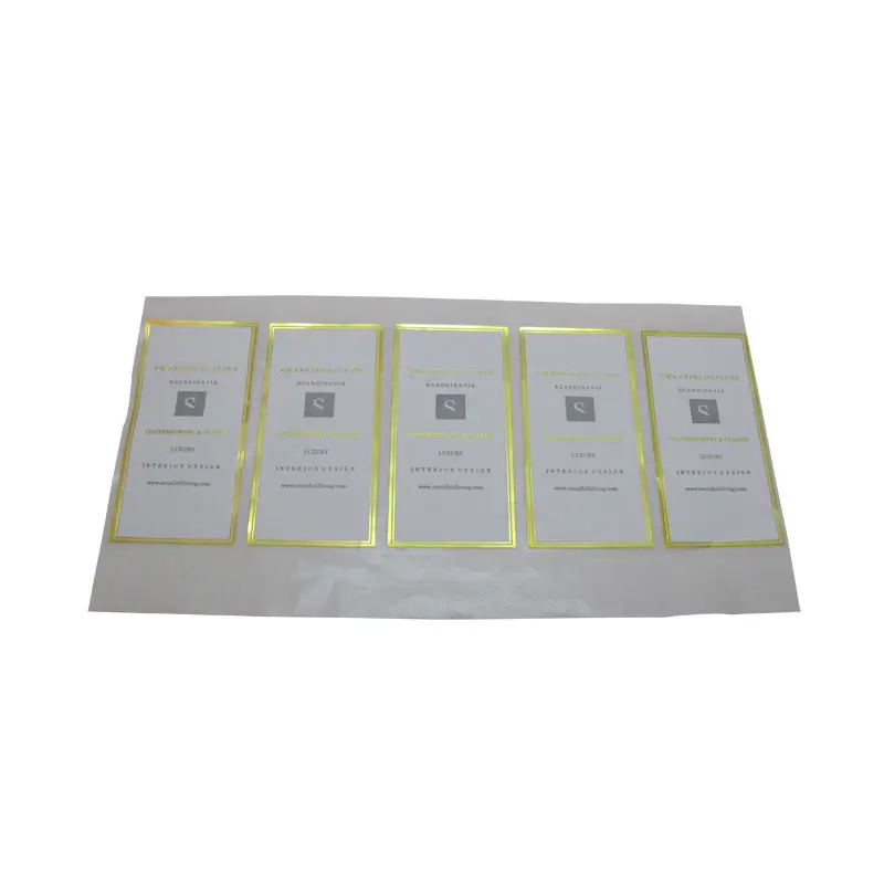 Adesivo personalizzato oro argento a caldo Logo stampa di adesivi quadrati etichetta per la scatola di carta bottiglia di vetro