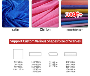 Sciarpa in <span class=keywords><strong>Tulle</strong></span> Voile Stile Vintage Retrò con Motivi in Porcellana Blu e Bianca, Effetto Cotone e Lino, Scialle Floreale Blu per Donne - Product Image 5