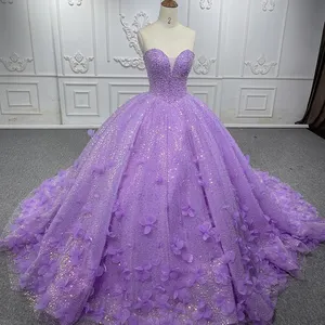 Luxury Quinceanera Dresses Princess Ball Gown Off Shoulder Beads Sweet 16 Dress Party Wear 6583