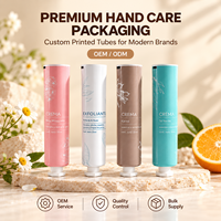 Tubes d'emballage pour crème pour les mains en aluminium recyclé mat et plastique, compressibles, 10g, avec bouchon à vis, impression UV, logo personnalisé, 12,7-35mm