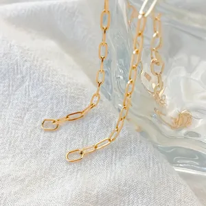 이만코 드롭쉬핑 스테인리스 스틸 목걸이 이중 점프 링 조절 가능한 쿠바 체인 쥬얼리 제작 DIY 커넥터 참 펜던트 - Product Image 6