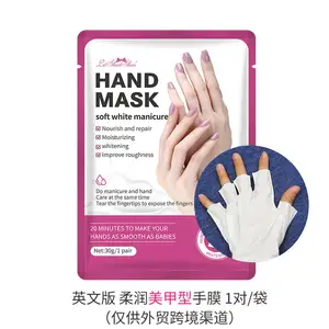 Oem/Odm Exfoliërende Hand Masker Hydraterende Handschoenen Whitening Hand Spa Huidverzorging Anti-Rimpel Lavendel Peeling Voor Mannen en Vrouwen