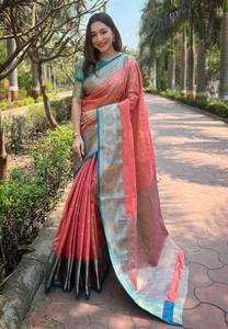Haute demande Kanchipuram Pattu Sarees traditionnels en soie vêtements ethniques vêtements de mariée Saree disponible à la quantité en vrac - Product Image 4