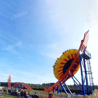 Açık oyun alanı Funfair dönen parça sürmek Saucer disk salıncak çift parça uçan UFO sürmek uçan disko satılık