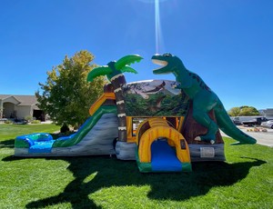 Trampolín inflable para niños, combo de dinosaurio de agua, parque de atracciones - Product Image 2