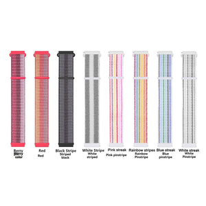 Bracelet de montre sport en nylon tressé pour <span class=keywords><strong>Samsung</strong></span> Galaxy Watch <span class=keywords><strong>4</strong></span> <span class=keywords><strong>Gear</strong></span> S3 20mm 22mm, bracelet en tissu - Product Image 2