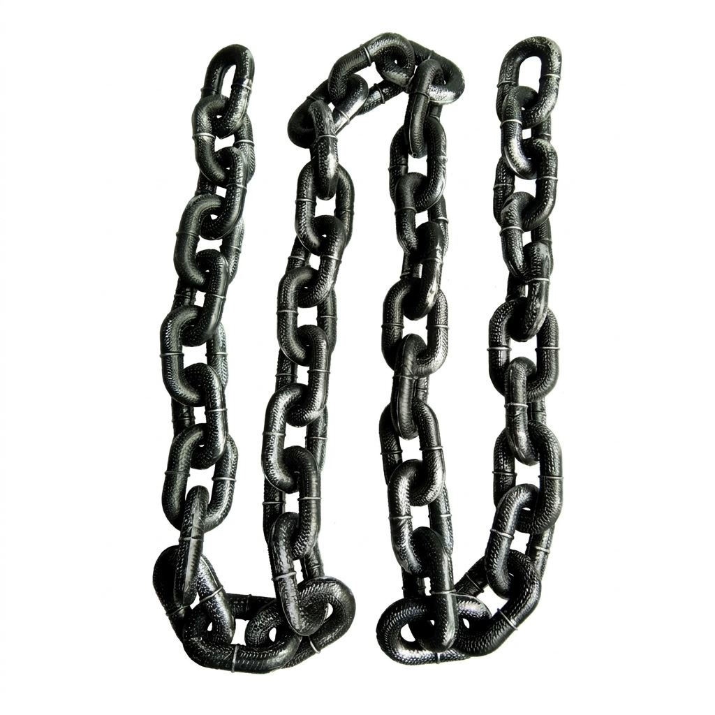 Cadena gris de 180 cm.