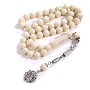 Wholesale Price <strong>Blue</strong> Yellow White Brown Color 12mm Geometric Acrylic <strong>Beads</strong> Christian Prayer Rosary Bracelet - Product Image 6