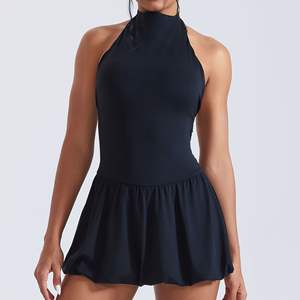 أحدث فستان سريع الجفاف رائج البيع للجولف تنس مع جيب ملابس رياضية خارجية نحيف لياقة بدنية للنساء أزياء اليوغا بذلة رياضية - Product Image 3