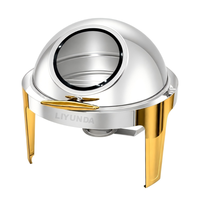Liyunda – Offre Spéciale : Ensemble de Réchauds Ronds de Luxe pour Buffet, Style Moderne, en Acier Inoxydable, Chauffe-Plats 6L pour Hôtels et Restaurants