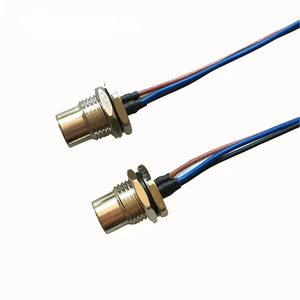 Connecteur M12 personnalisé à 4 ou 12 broches, avec câbles pré-câblés, étanche, <span class=keywords><strong>montage</strong></span> sur panneau avant ou arrière, fixation rapide, alimentation et chauffage - Product Image 2