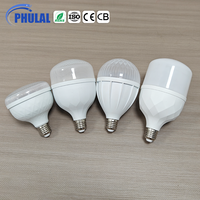 Ampoule LED en gros d'usine 5W 10W 15W 20W 30W 40W 50W 60W, corps en aluminium et PBT, culot B22 E27, matières premières pour ampoules LED