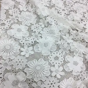 High Quality Soft Floral Embroidery Tulle Lace Fabric For Bridal Wedding Dress Ladies Garment