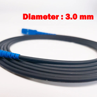 Khusus untuk Pasar Indonesia Kabel Patch Cord Fiber Optik Outdoor Gigabit Single Mode FTTH IP SC/UPC 1m-3m Drop Cable Hitam