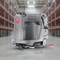 Nettoyeur-sécheur de sols électrique autoporté CleanHorse X7, réservoirs de 85 L, largeur de nettoyage de 660 mm, raclette de 1100 mm