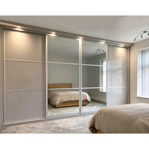 Armoire <span class=keywords><strong>de</strong></span> rangement pour vêtements <span class=keywords><strong>de</strong></span> chambre à coucher au design moderne et luxueux personnalisé, en bois, avec portes coulissantes, pour femmes, dames et filles - Product Image 1